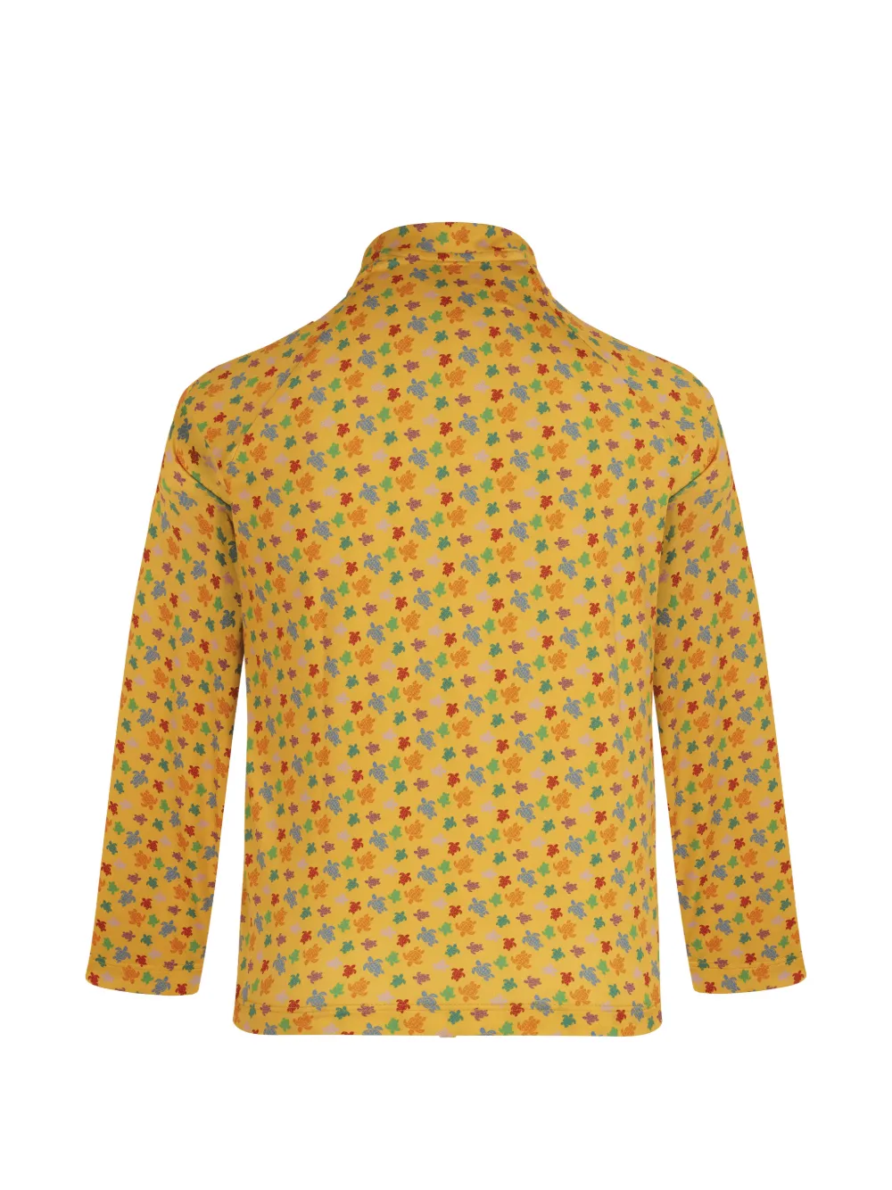 Vilebrequin turtle-print zip-up sun protection swimsuit Geel
