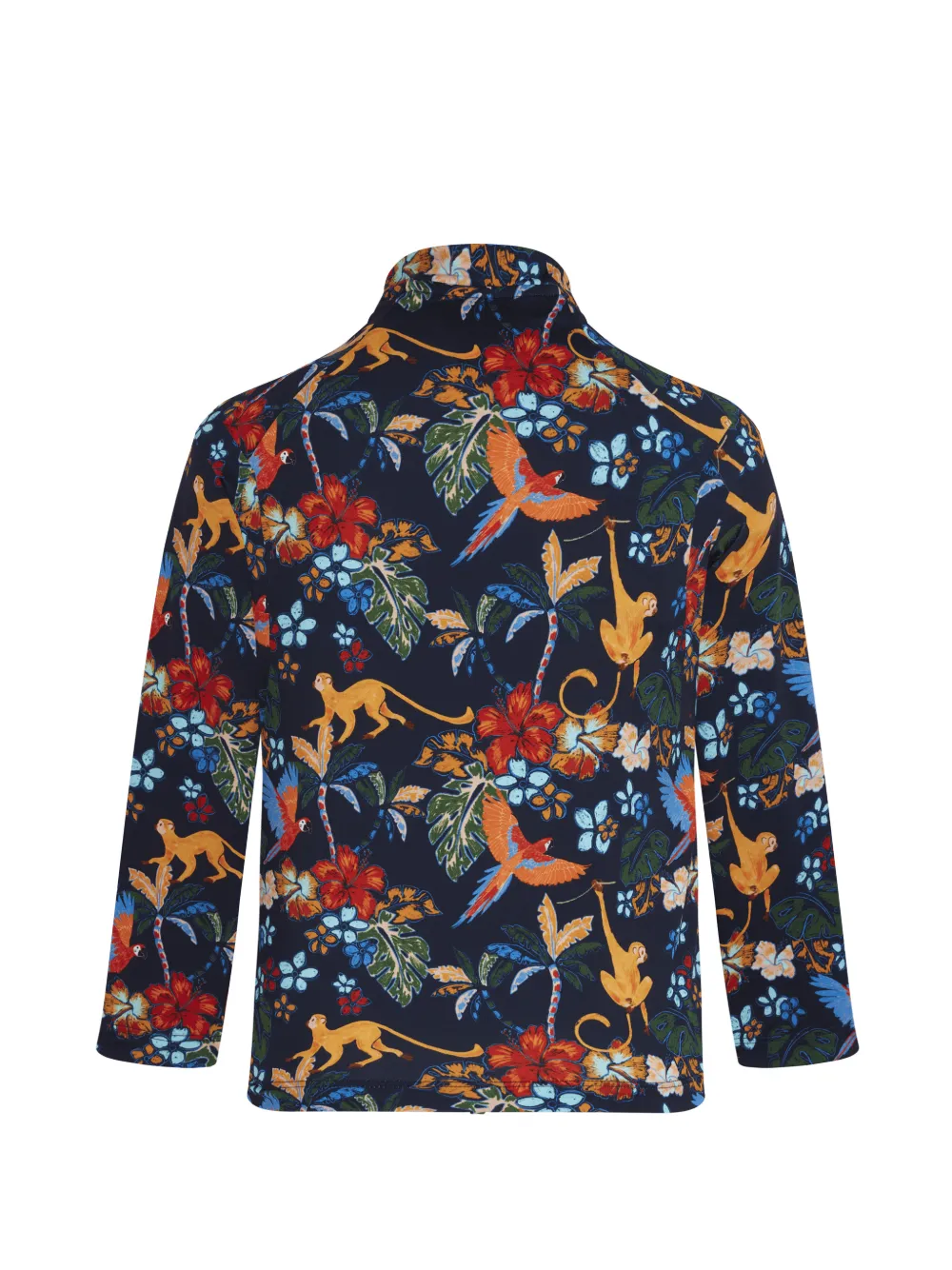 Vilebrequin Kids Salvador tropical-print rashguard Blauw