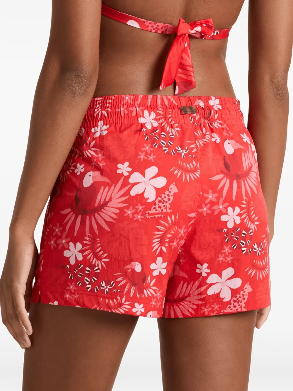 Vilebrequin Fabya Papel de Embrulho swim shorts Rood