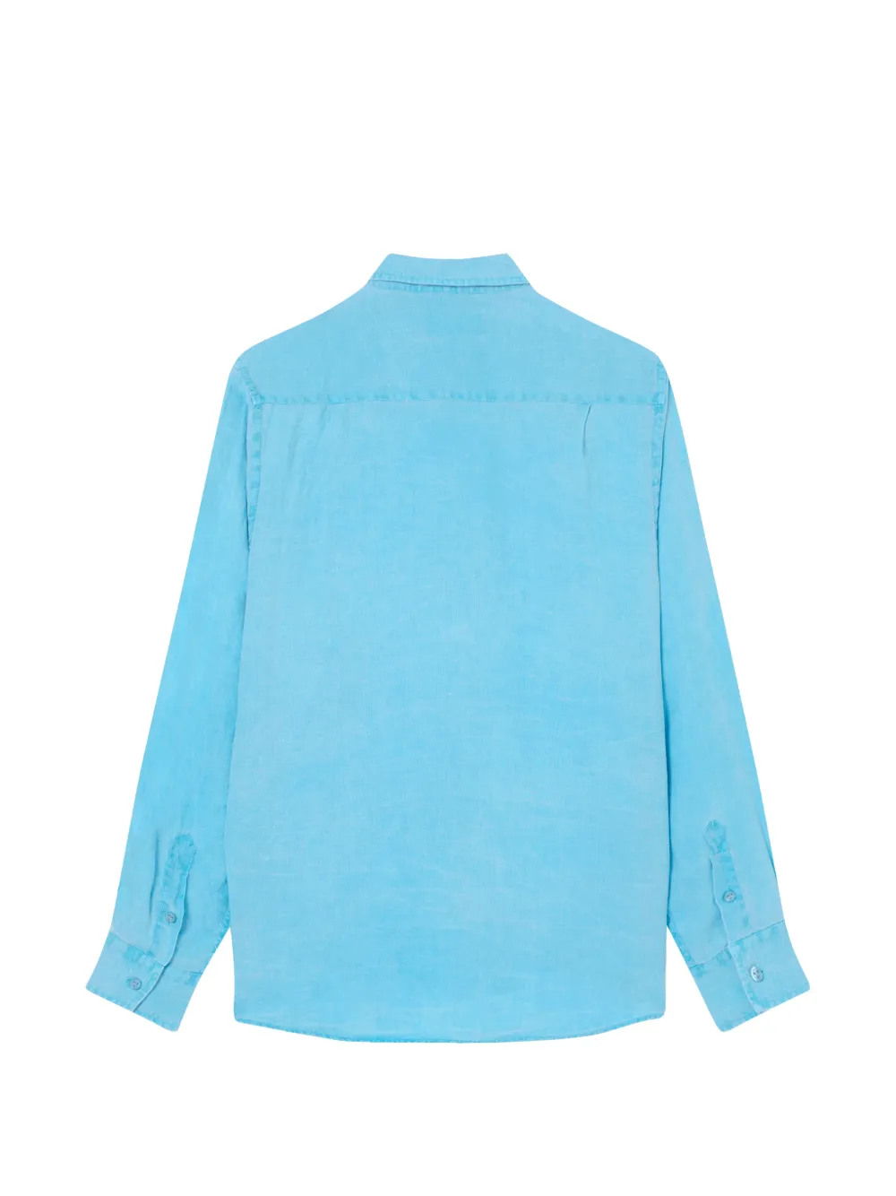 Vilebrequin Caroubis linen chest-pocket shirt Blauw