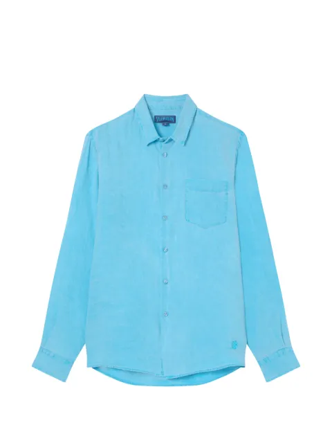 Vilebrequin Caroubis linen chest-pocket shirt