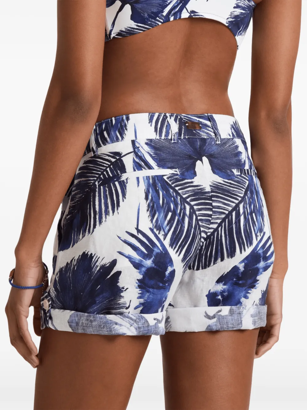 Vilebrequin Papagaio palm-leaf shorts Wit