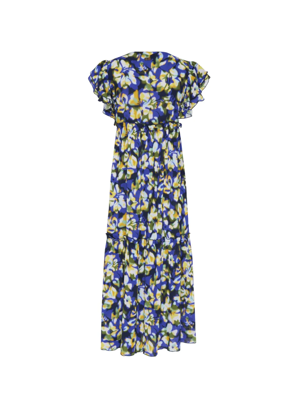 Vilebrequin Frangipanier Trouble floral-print maxi dress Blauw