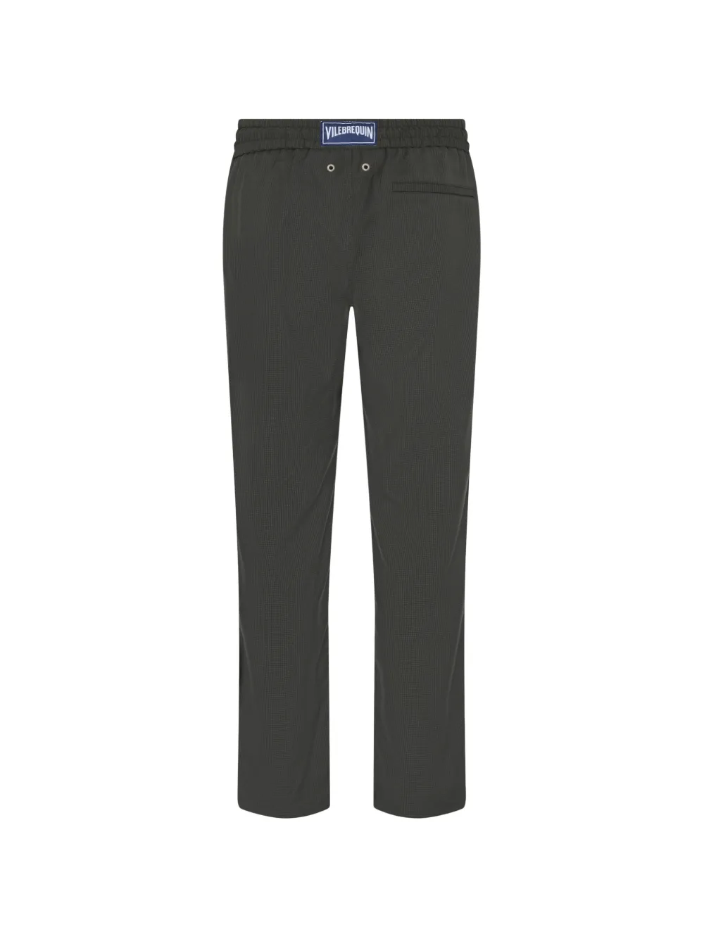 Vilebrequin Micro Carreaux elasticated-waist straight-leg trousers Groen