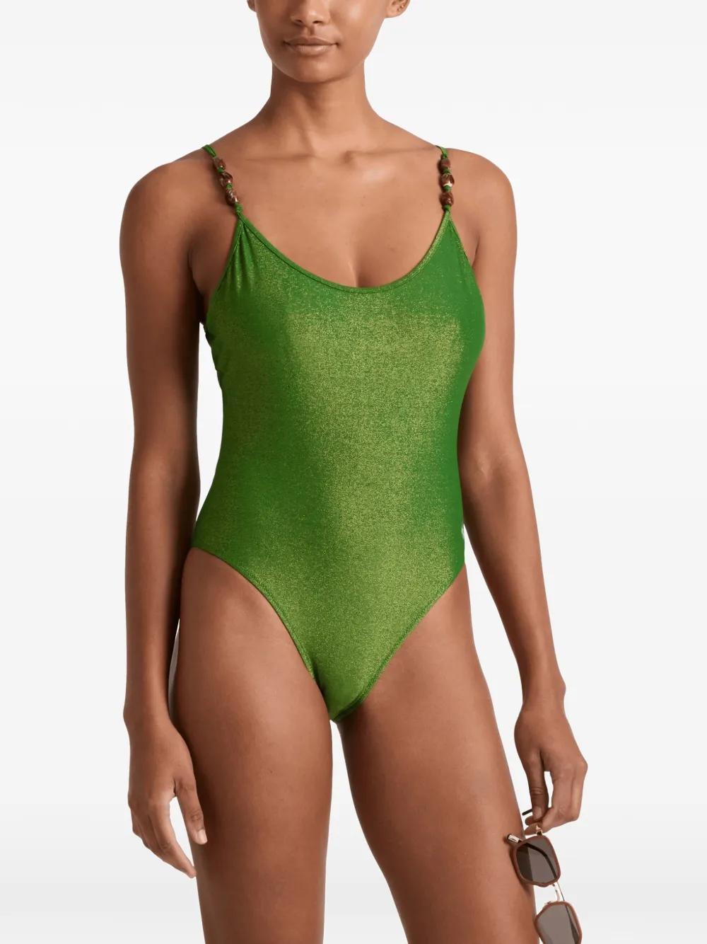 Vilebrequin Lamia low-back swimsuit Groen