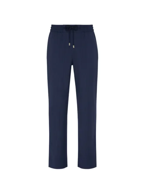 Vilebrequin Micro Carreaux drawstring trousers