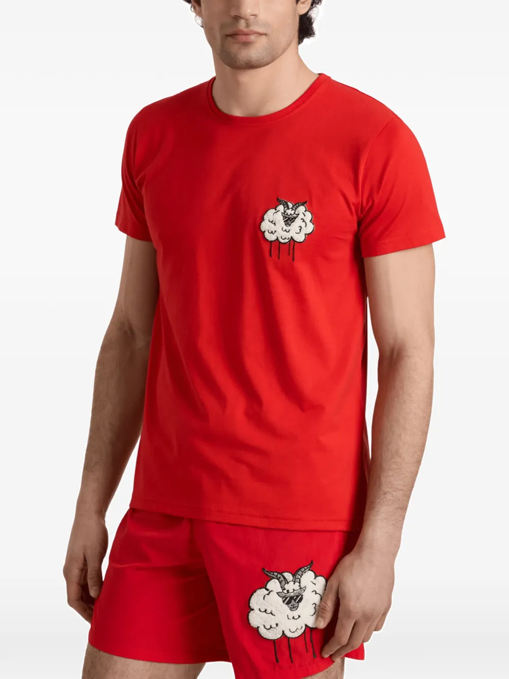 Vilebrequin Thom Year of the Goat cotton T-shirt Rood