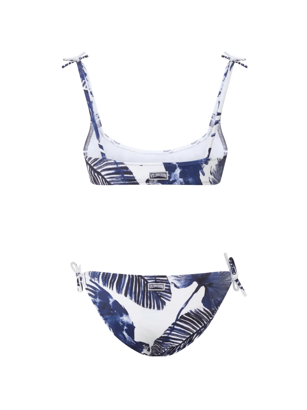 Vilebrequin Kids Papagaio leaf-print bikini Wit