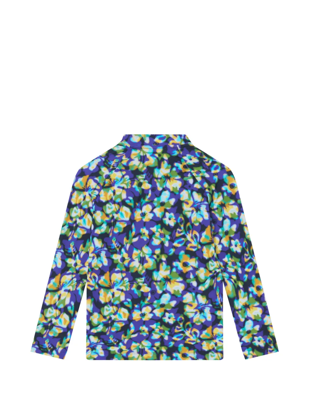 Vilebrequin Kids floral-print zip-up jacket Blauw