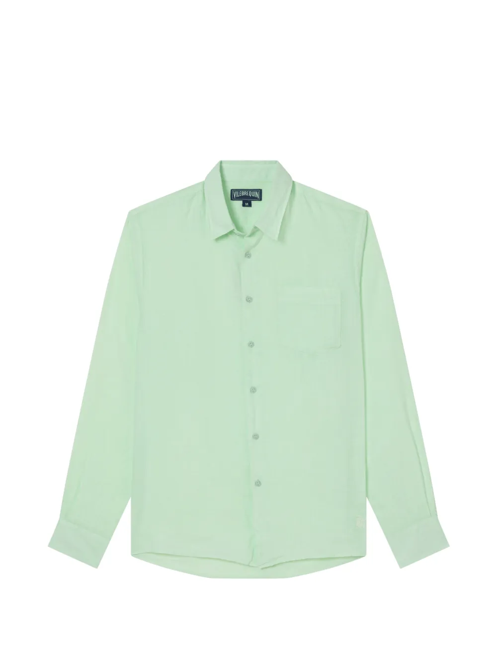 Vilebrequin button-down linen shirt Groen