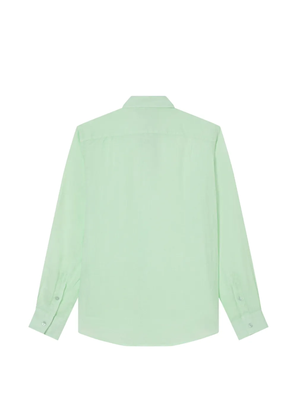 Vilebrequin button-down linen shirt Groen