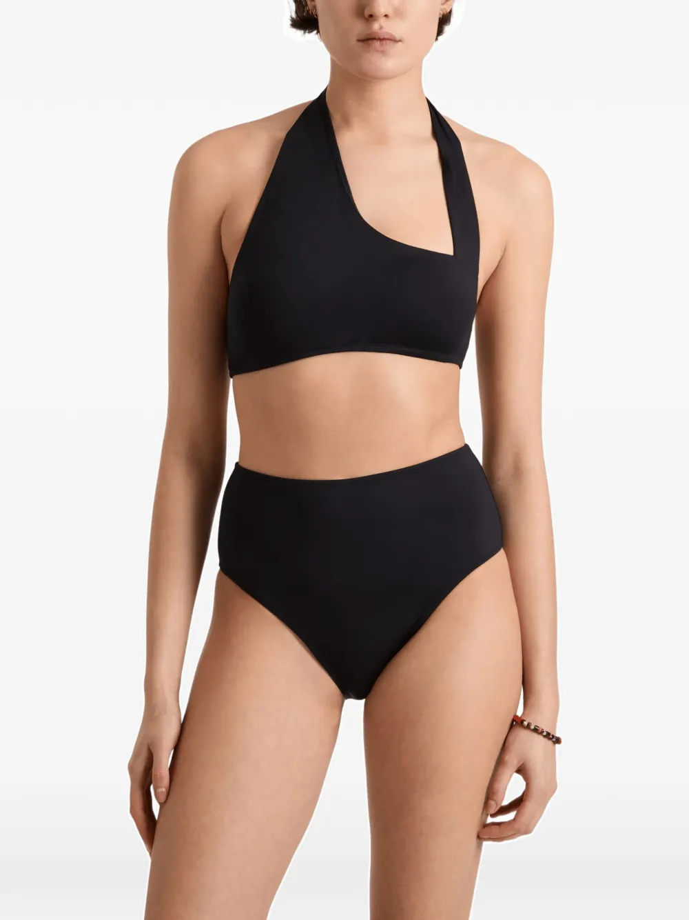 Vilebrequin Frosty Solid high-waisted bikini bottoms Zwart