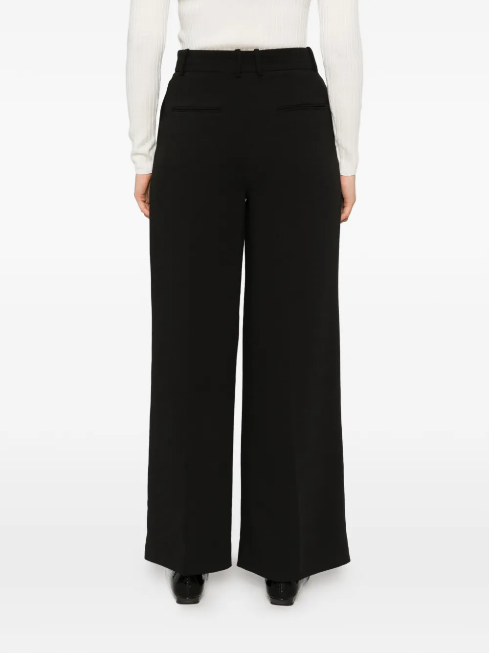 Calvin Klein pleated tailored trousers Zwart