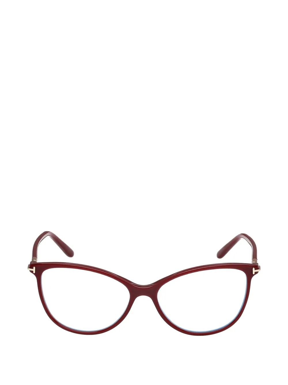 TOM FORD Eyewear cat-eye frame glasses - Rosso