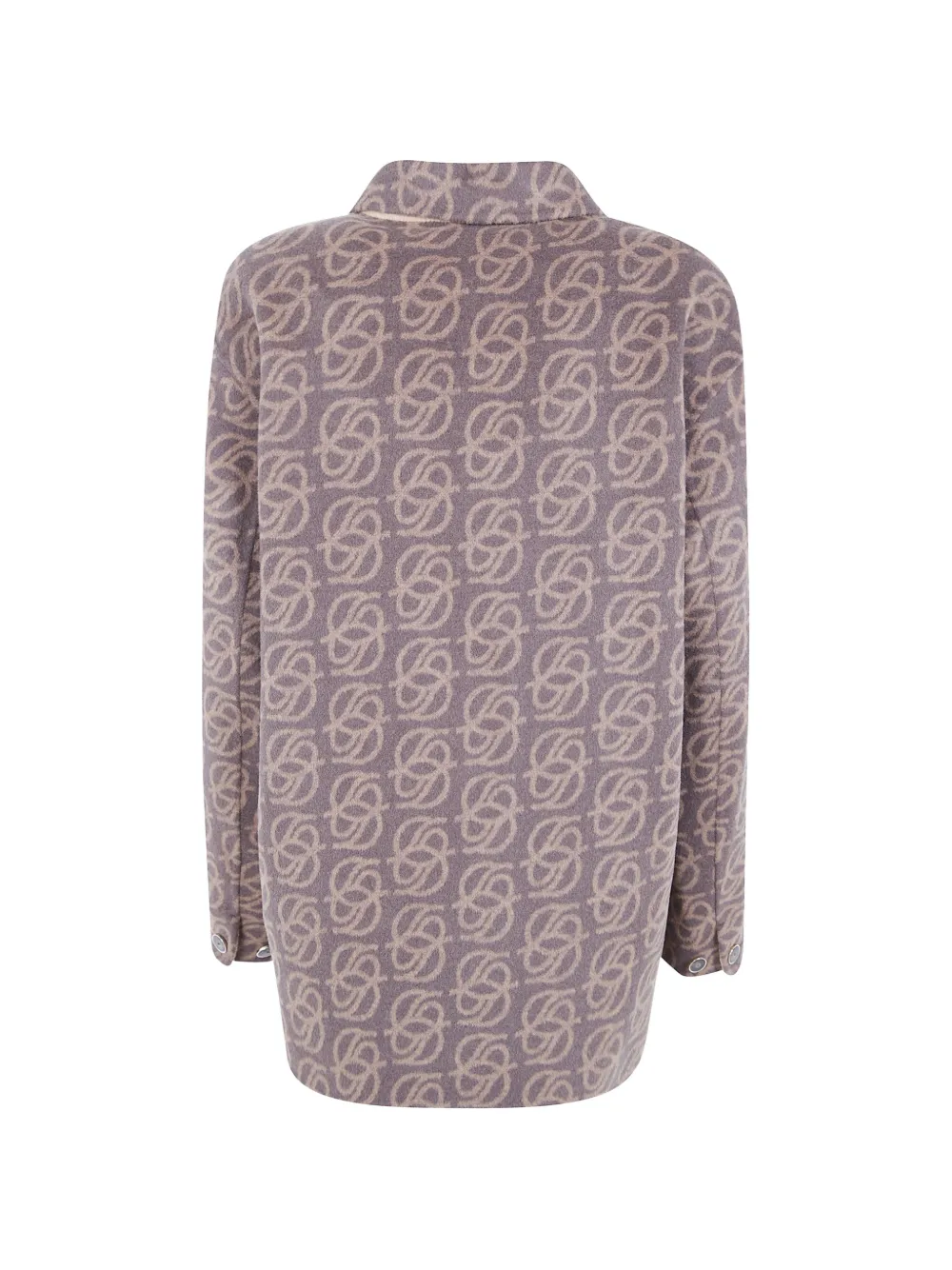 Drôle De Monsieur monogram-print button-up jacket Bruin