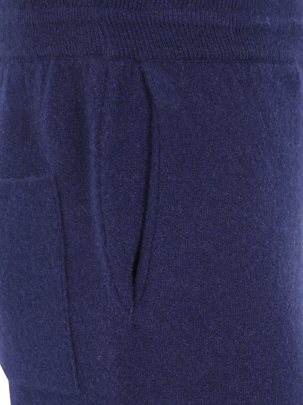 Lardini drawstring-waist wool track pants Blauw
