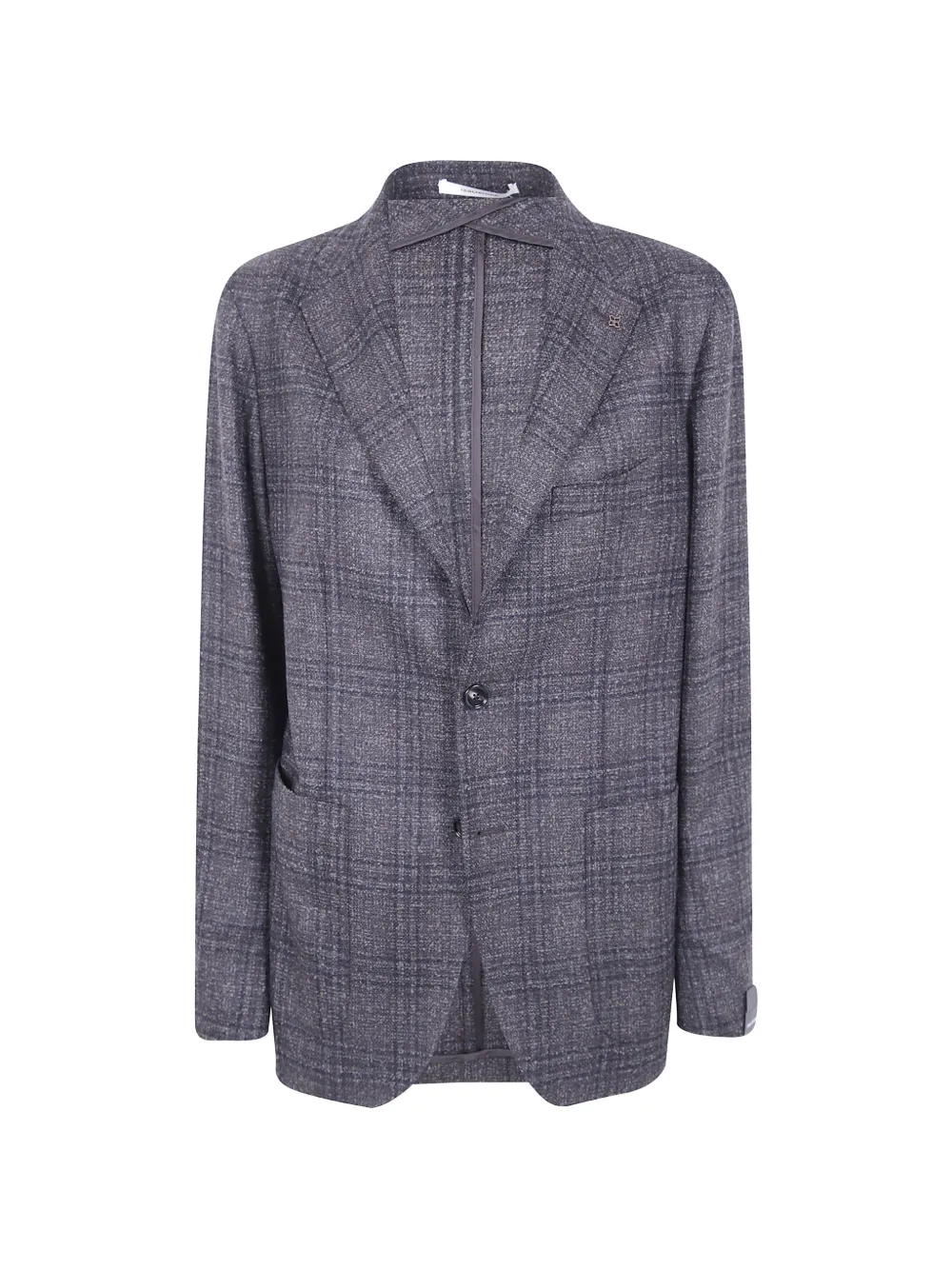 Tagliatore Montecarlo check wool blazer Grijs