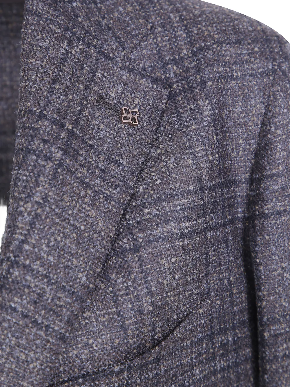 Tagliatore Montecarlo check wool blazer Grijs