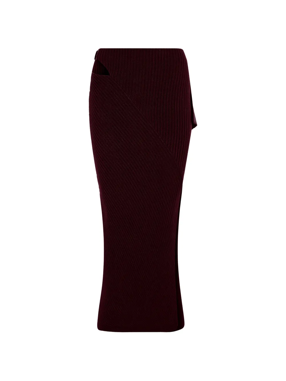 SRVC Studio Marshal cut-out ribbed skirt - Viola