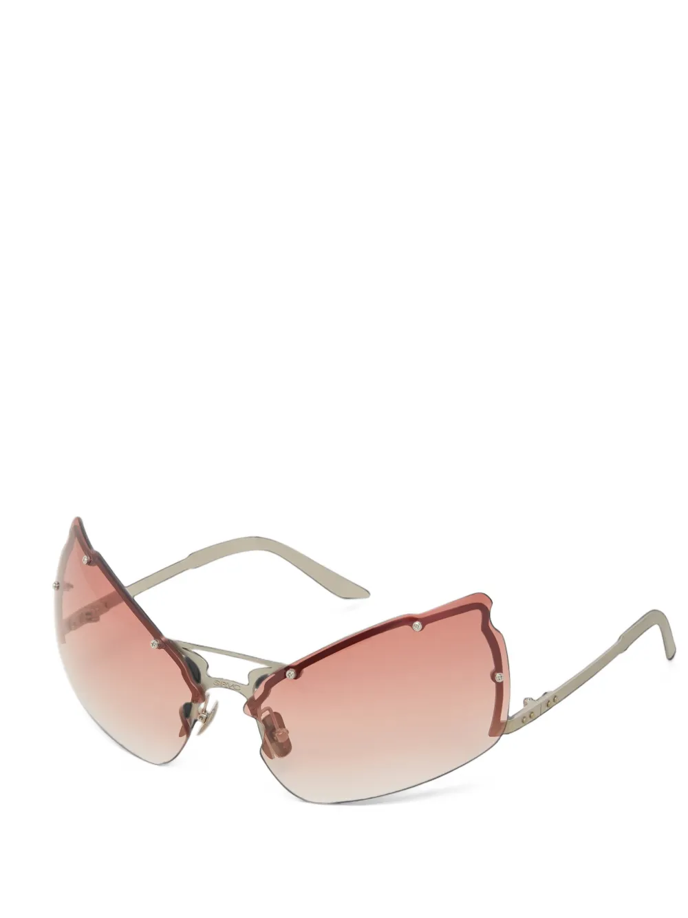 SRVC Studio Masha geometric-frame sunglasses - Marrone