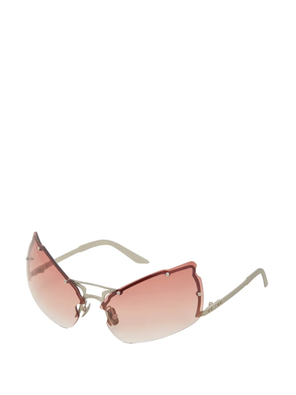 SRVC Studio Masha geometric-frame sunglasses - Marrone