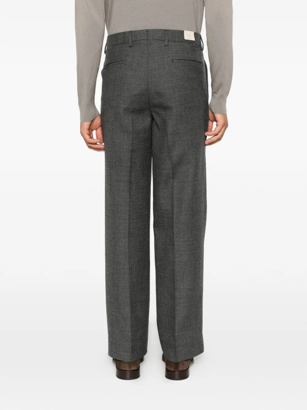 Briglia 1949 pleated-detail wide-leg trousers Grijs