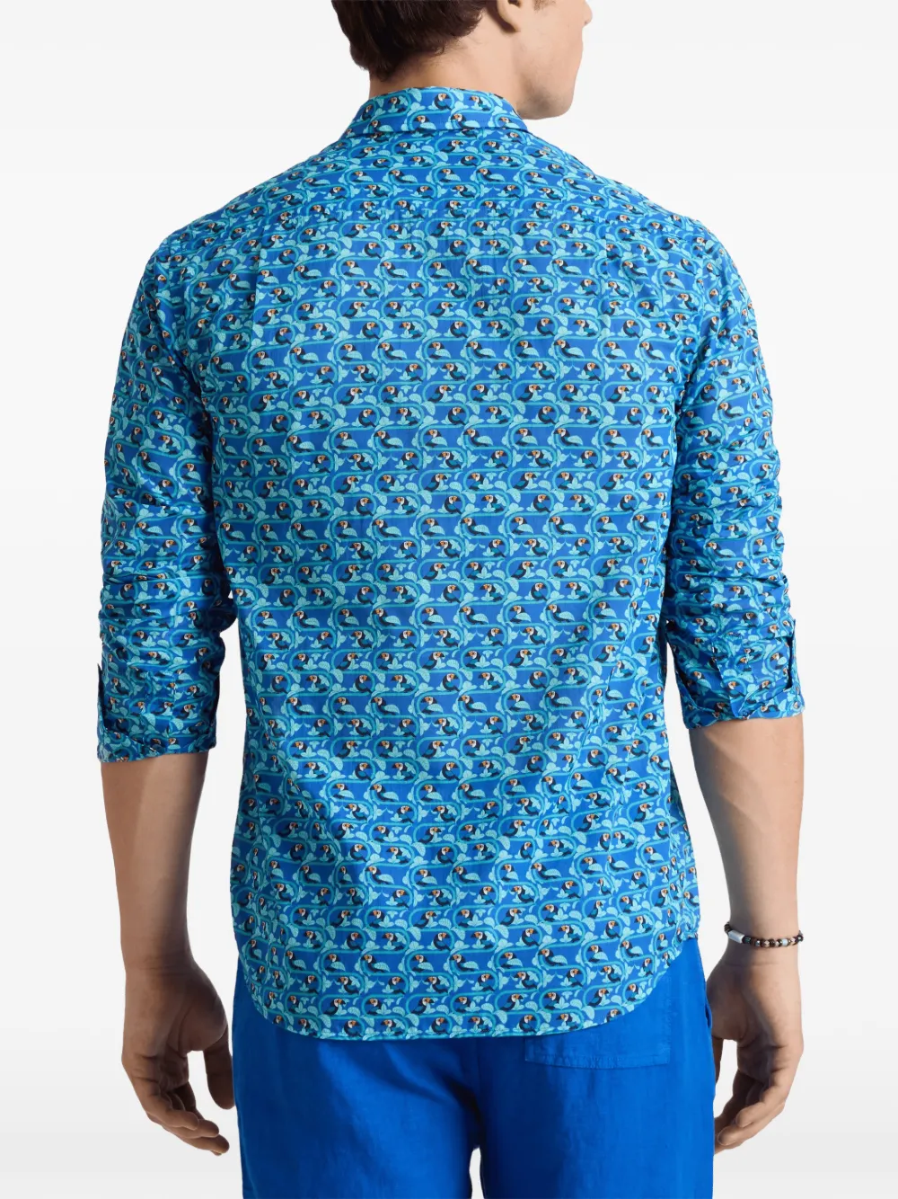 Vilebrequin Caracal Toucana button-down shirt Blauw