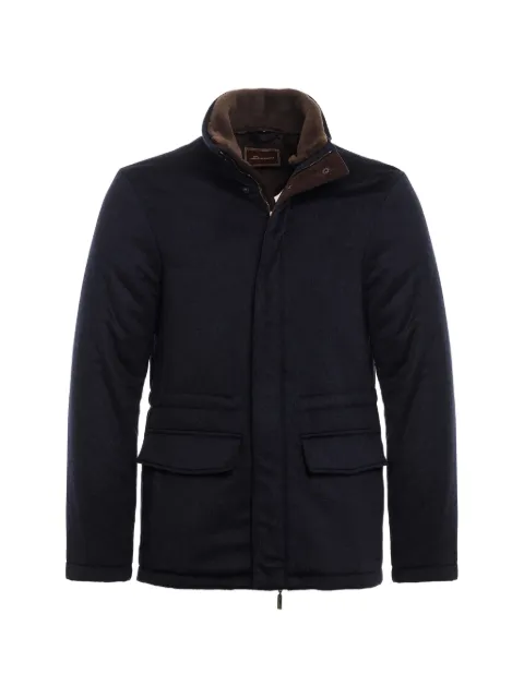 DORIANI fur-collar flap-pocket jacket
