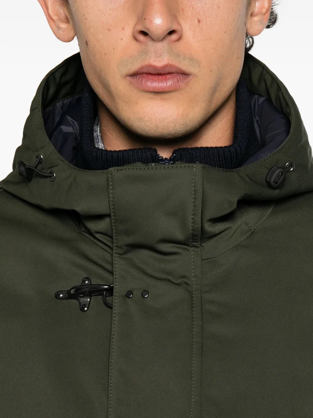 Fay hooded-neck jacket Groen