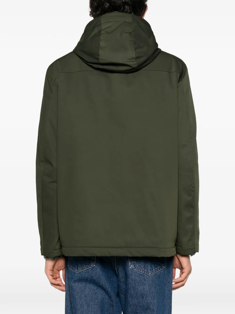 Fay hooded-neck jacket Groen
