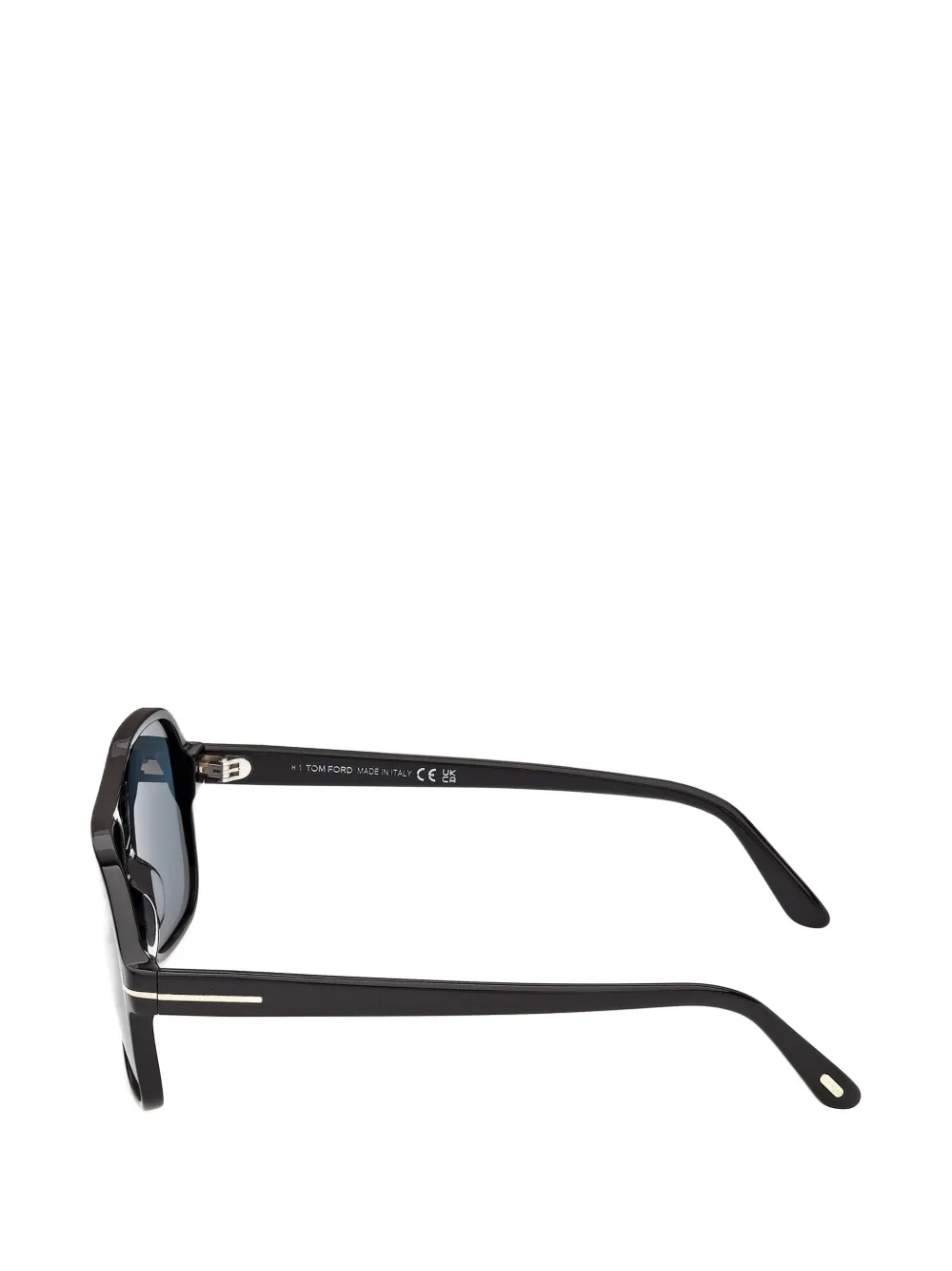 TOM FORD Eyewear T-logo pilot-frame sunglasses Zwart