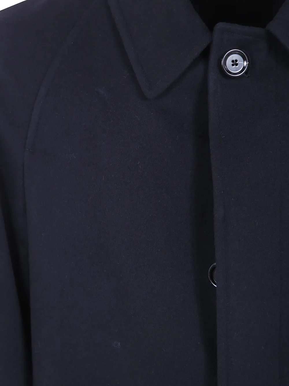 Lardini raglan-sleeve wool coat Blauw