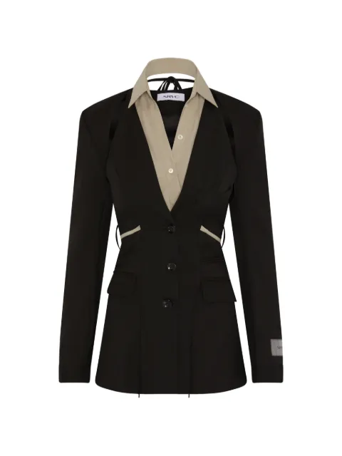 SRVC Studio Serpentine cut-out tailored jacket