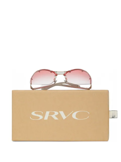 SRVC Studio Masha geometric-frame sunglasses