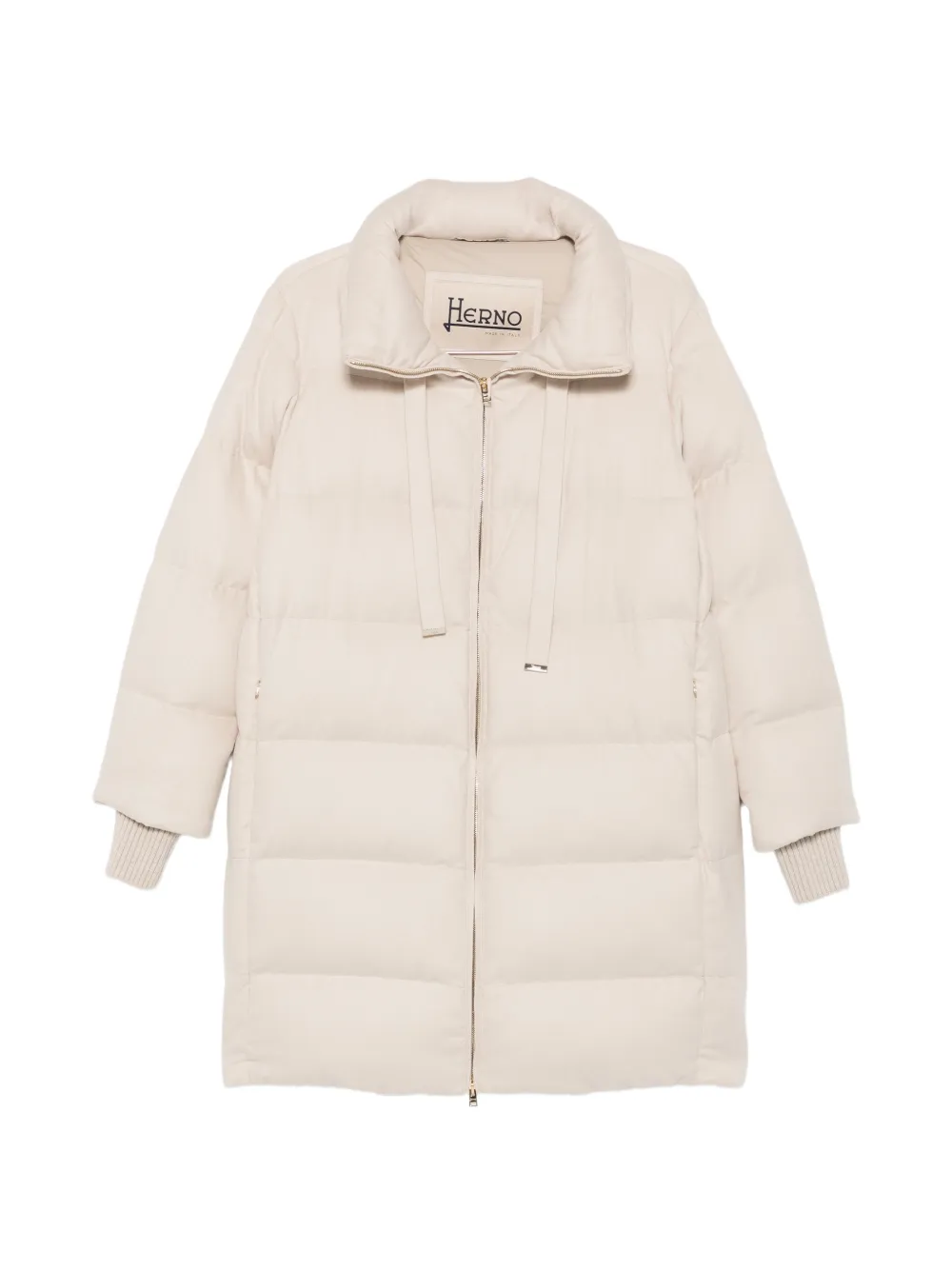 Herno quilted-pattern padded coat Beige