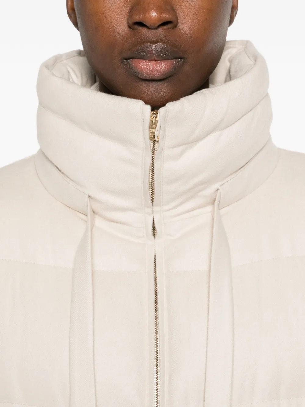 Herno quilted-pattern padded coat Beige