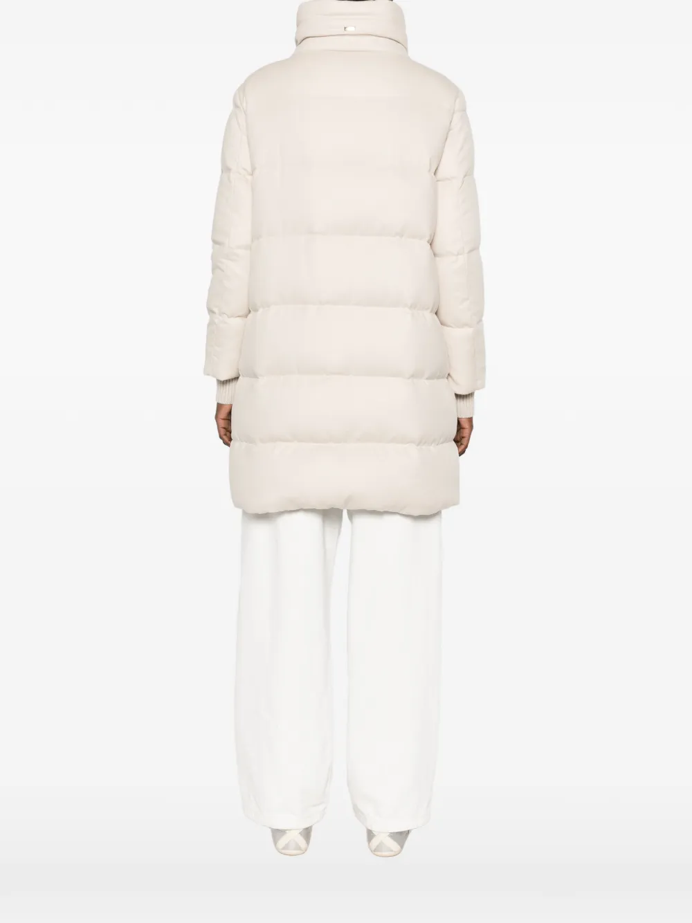 Herno quilted-pattern padded coat Beige