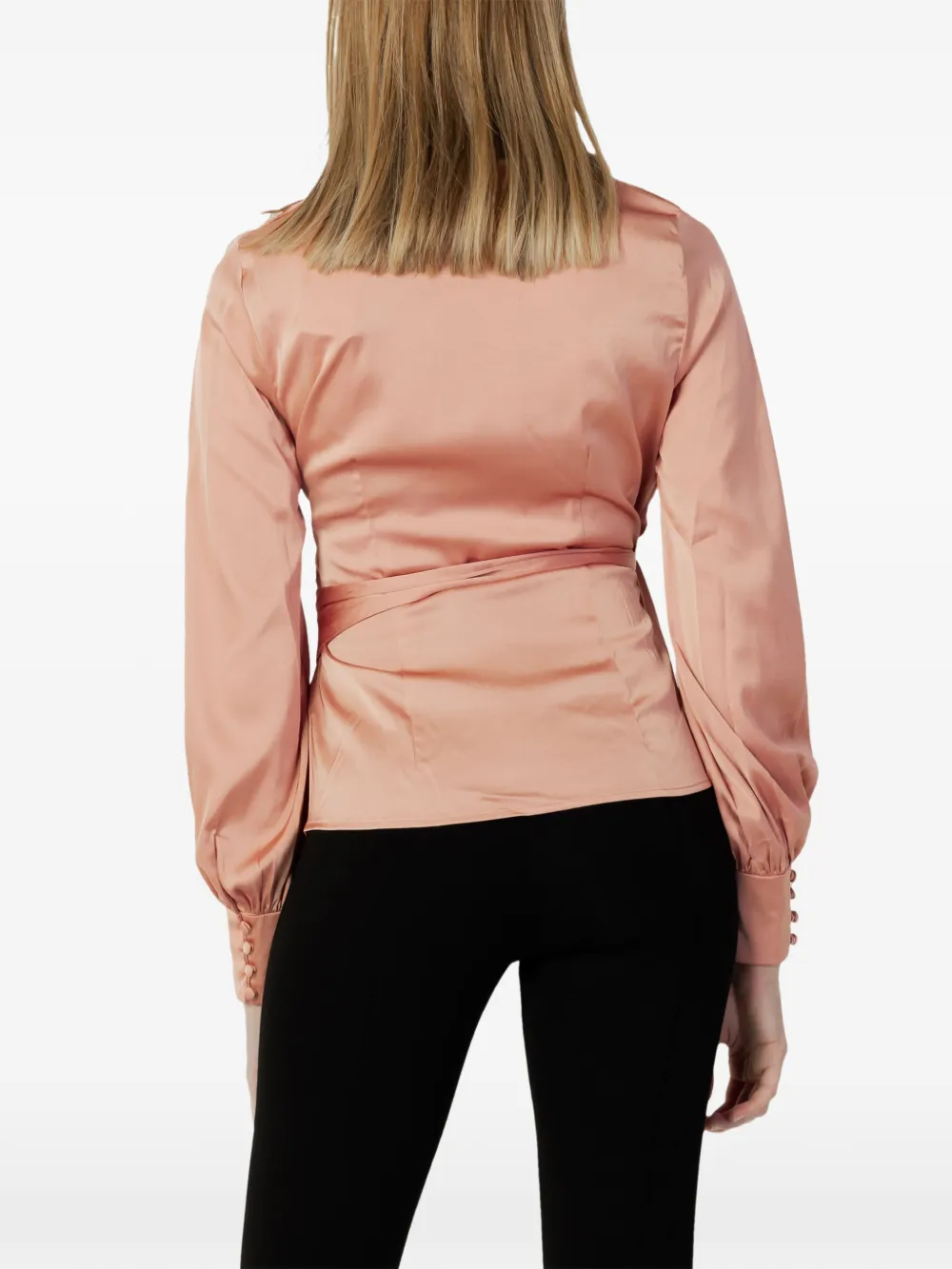 GUESS USA front wrap blouse Roze