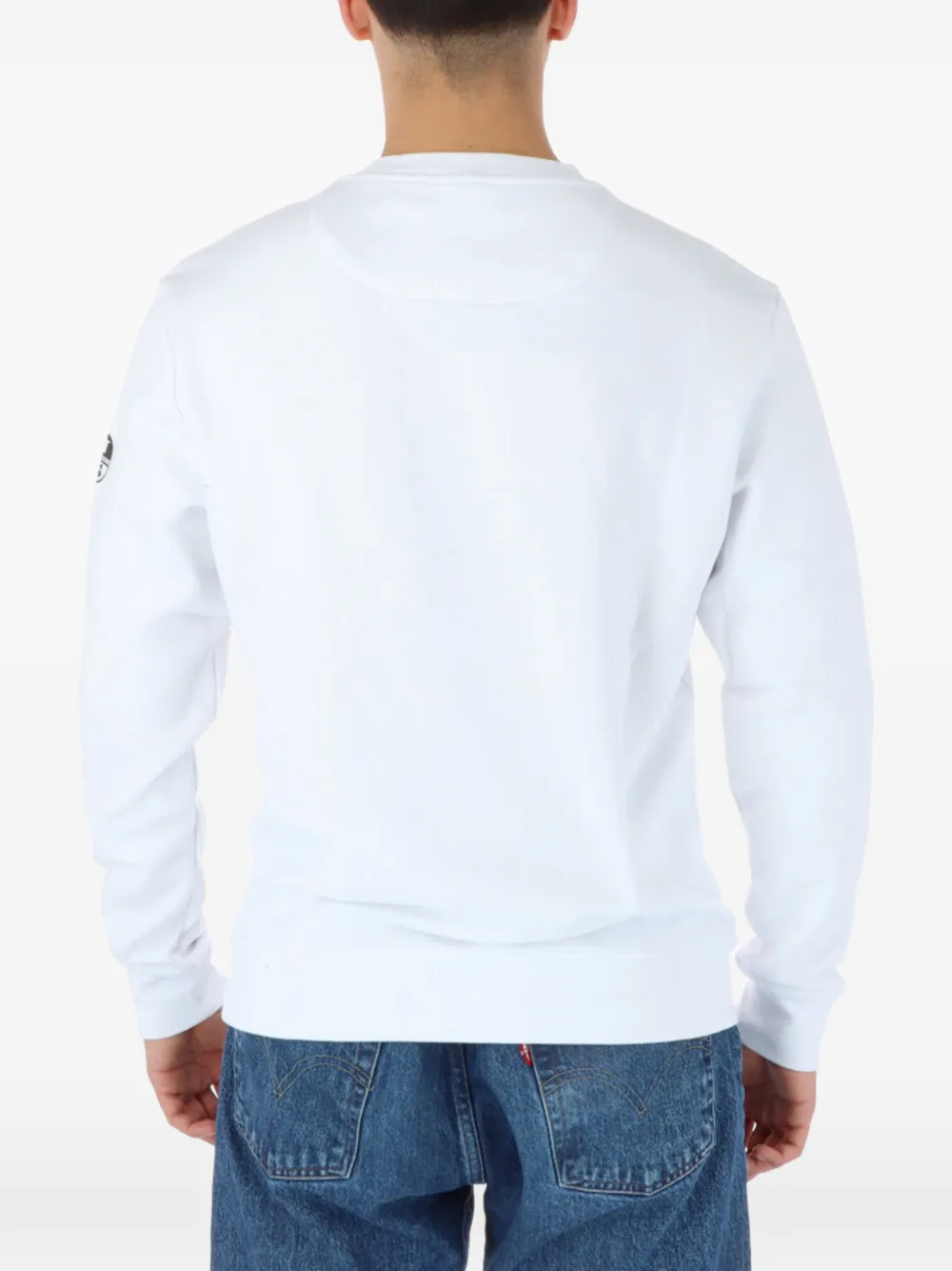 North Sails logo-print crew-neck sweatshirt Wit