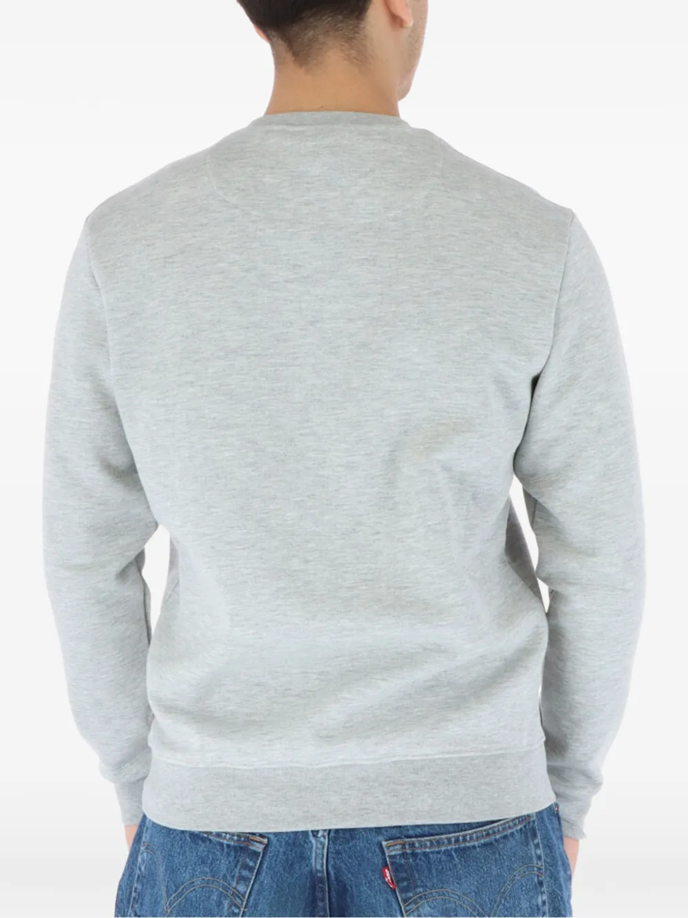 North Sails logo-patch crew-neck sweatshirt Grijs