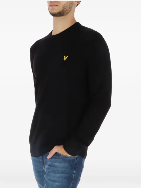 Lyle & Scott embroidered-logo crew-neck sweater