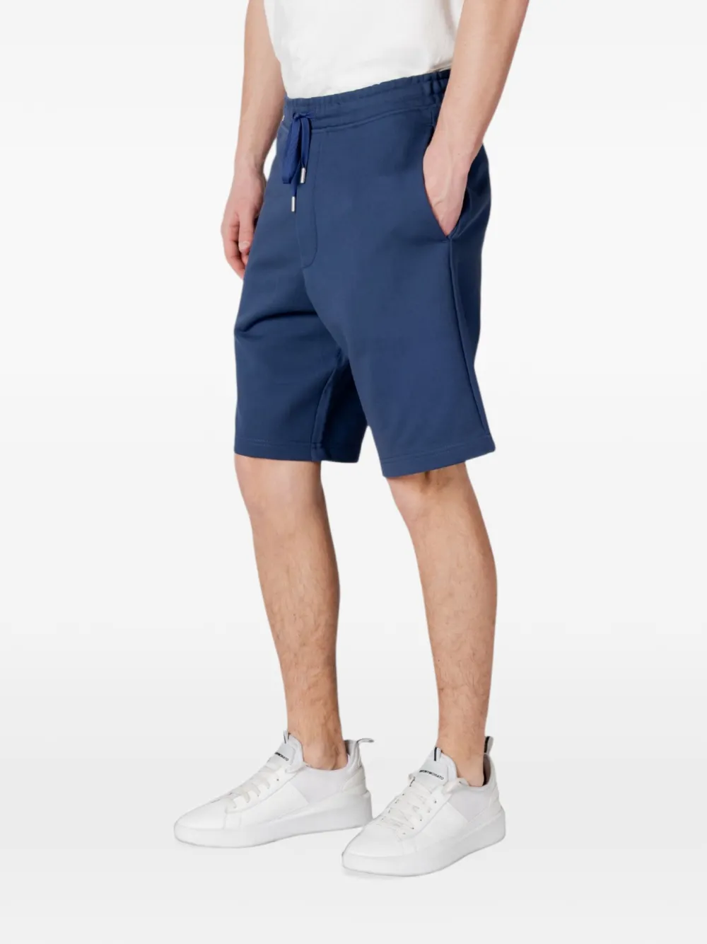 Replay drawstring-waist shorts Blauw