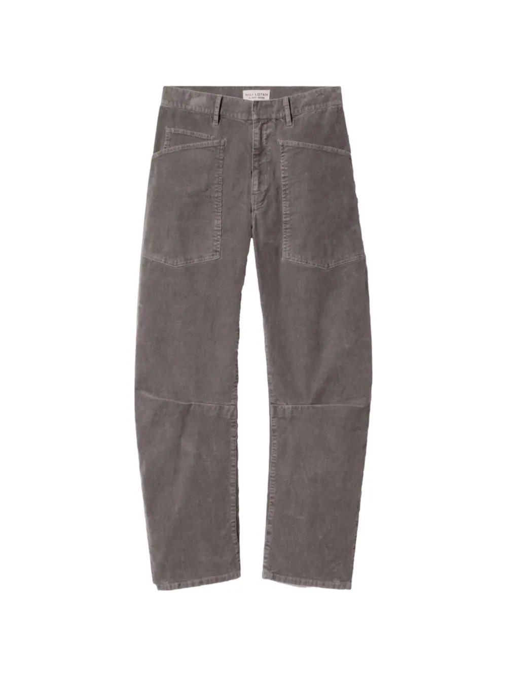 Nili Lotan Ribfluwelen broek Grijs