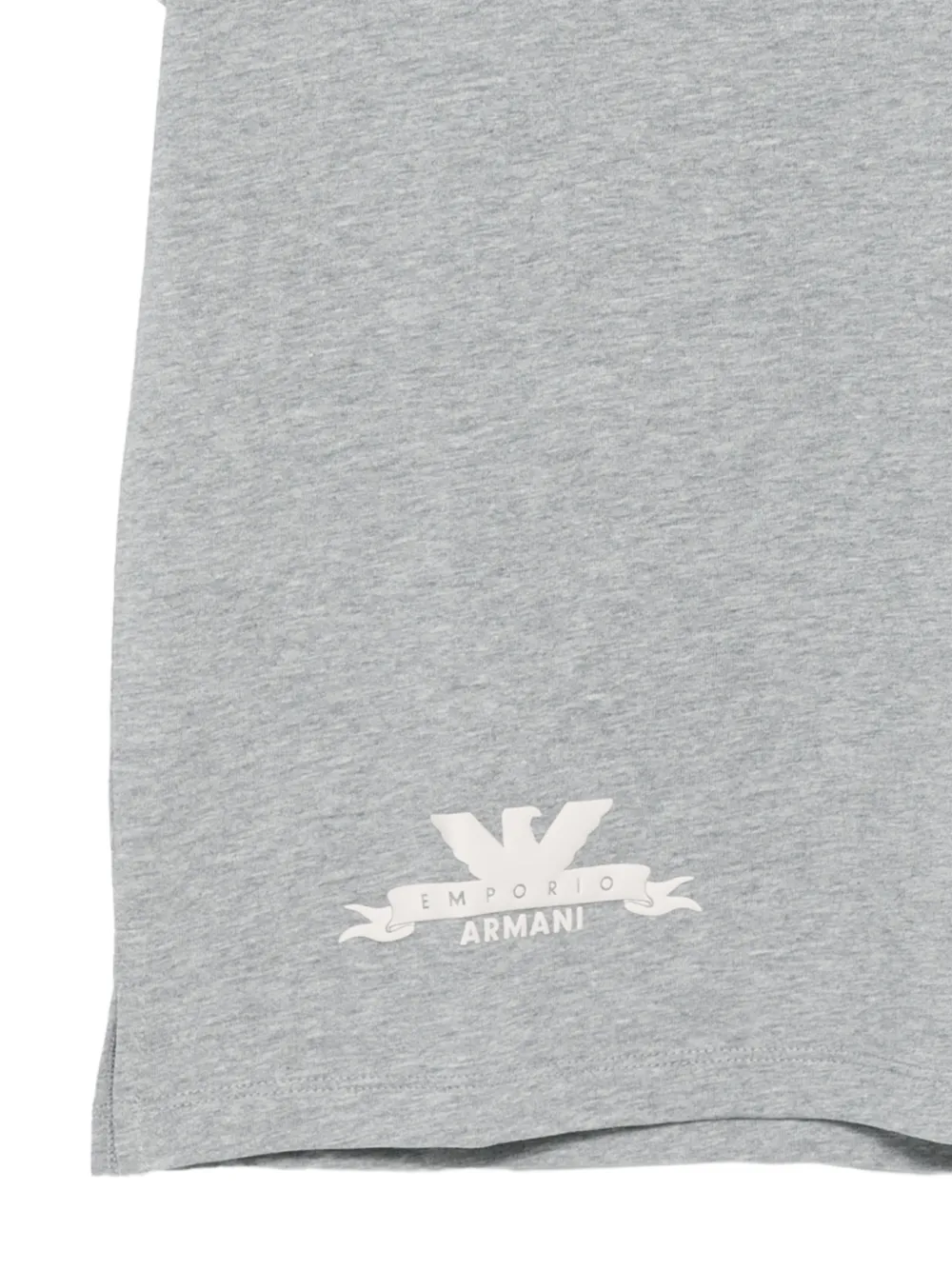 Emporio Armani Kids logo-print cotton T-shirt Grijs