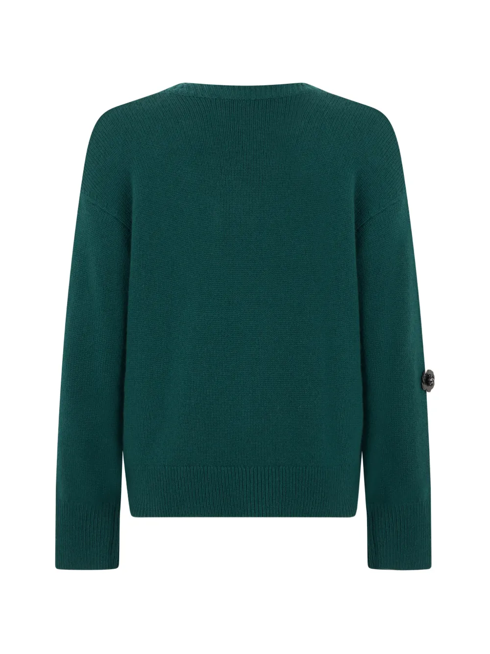 Max Mara wide-fit wool and cashmere sweater green Groen