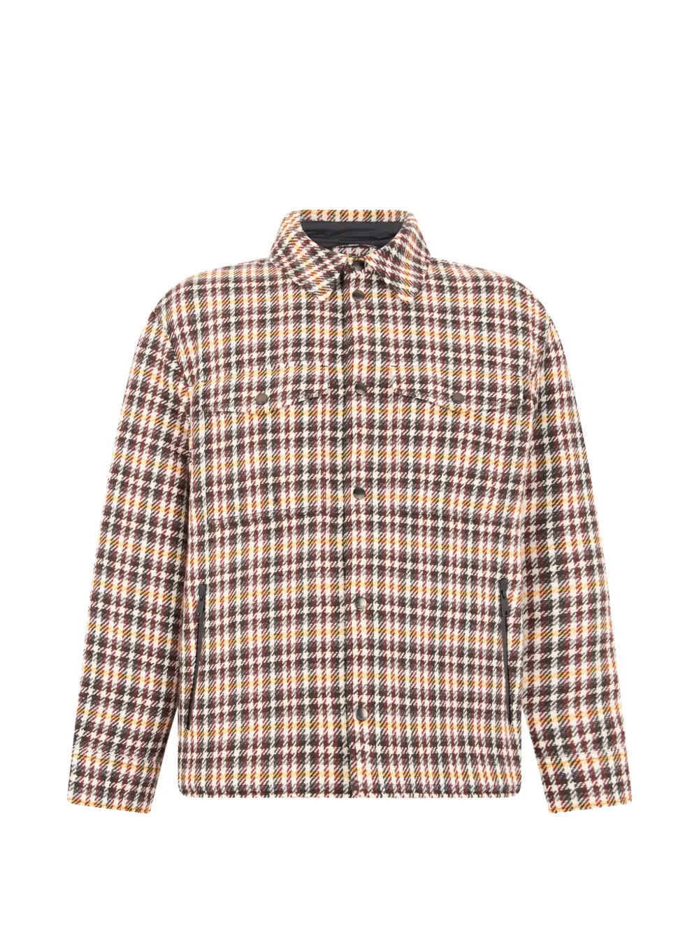 Burberry Check wool padded overshirt Bruin