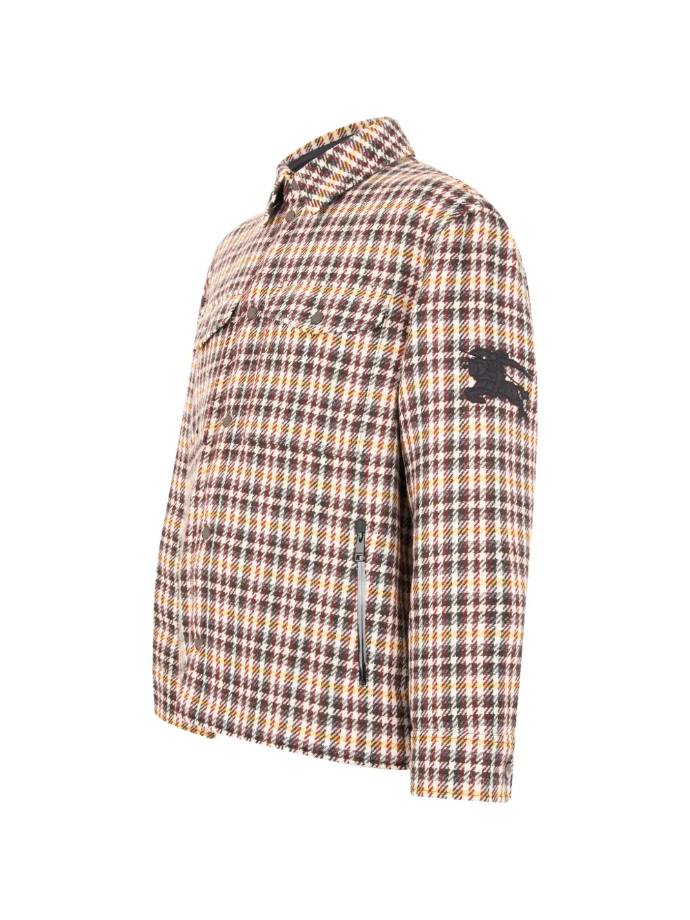 Burberry Check wool padded overshirt Bruin