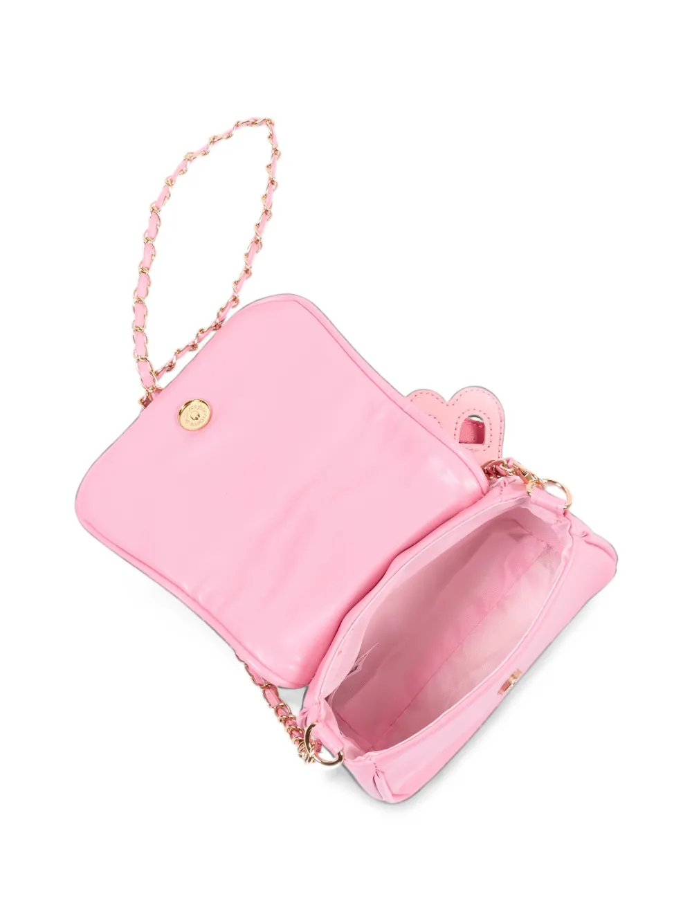 Girabrilla sequin-embellished gingham shoulder bag Roze
