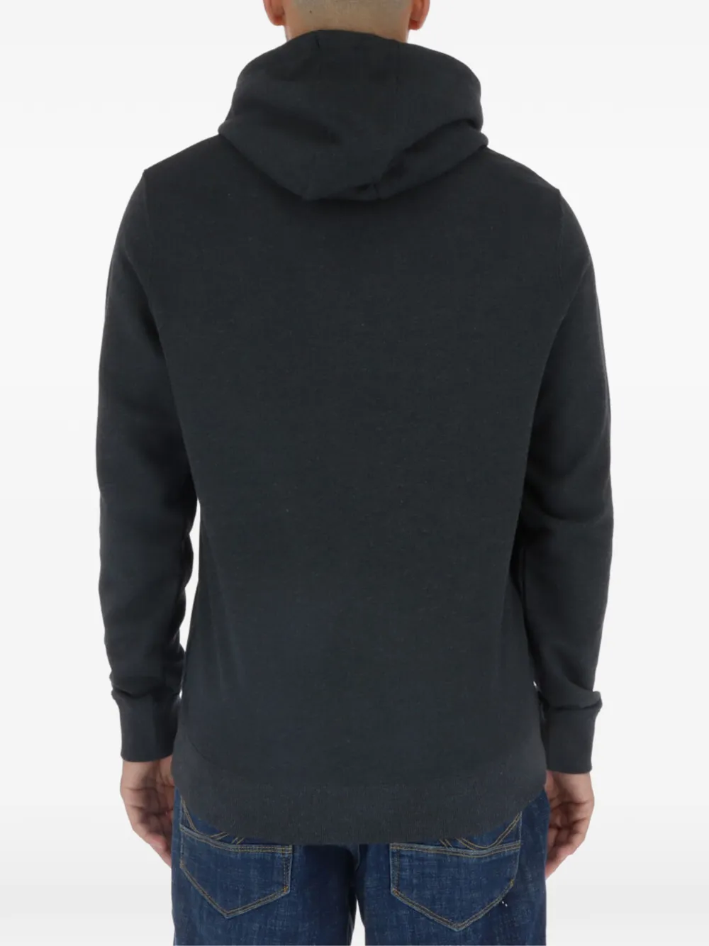 Lyle & Scott logo-embroidered drawstring hoodie Grijs
