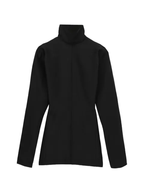 Carven high-neck kimono-sleeve blouse